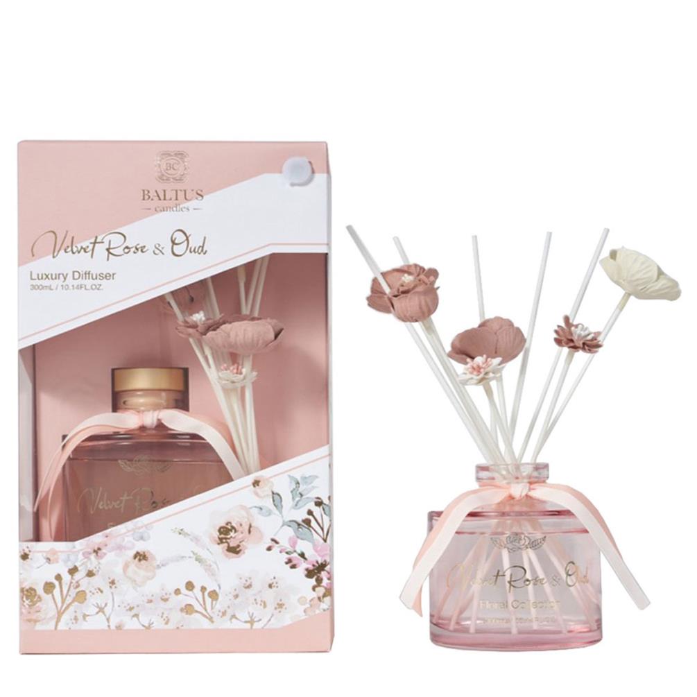 Baltus Velvet Rose & Oud Faux Flowers Reed Diffuser - 300ml £21.59